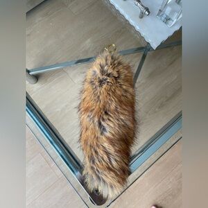 Burberry Faux Fur Keychain Accessory